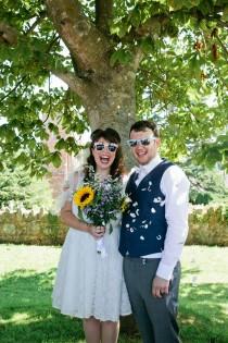 wedding photo - Cute & Crafty Budget Polka Dot Village Hall Wedding - Whimsical...