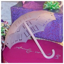 wedding photo - All-In-One Umbrella for Making a Bouquet/ Bow-Hat with Ribbons at Bridal Shower. No Taping or Stapling Required. Proudly Made in USA.