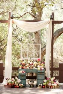 wedding photo - 25 Beautiful And Practical Ways To Use A Vintage Dresser In Your Wedding