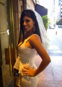 wedding photo - Bachelorette Veil with Rhinestones, Despedida de Soltera