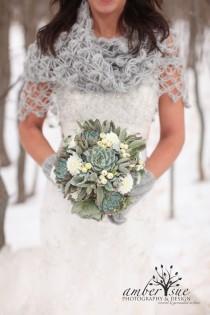 wedding photo - Gray Shawl, Crochet Shawl, Bridal Shawl, Bolero, Wrap, Shrug, Bridal Bolero, Bridal Wrap, Gray Bolero, Gray Shrug, Gray Wrap