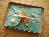 wedding photo - Deposit - Starfish and Beach Boxed Wedding Invitation