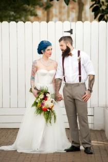 wedding photo - Colorful Industrial Wedding Shoot