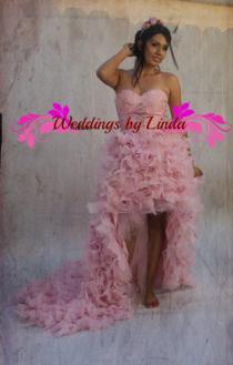 wedding photo -  Bridal Feather Gown