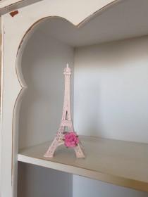 wedding photo - Pink Eiffel Tower Decorations, Paris Decor, Shabby Chic Paris, French Country Pink Eiffel Tower, Parisian Home Decor