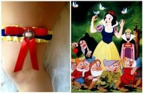 wedding photo - Snow White Inspired Wedding Garter