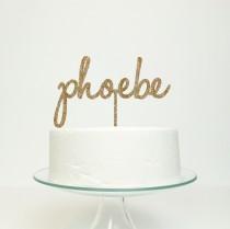 wedding photo - Personalised Name Cake Topper - Birthday Celebration Party Cake Topper