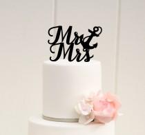 wedding photo - Nautical Wedding Cake Topper Mr and Mrs with Anchor Cake Topper