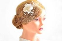 wedding photo - Birdcage veil headband