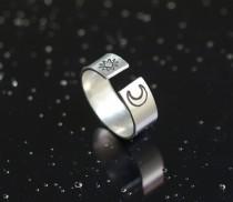 wedding photo - Sun and Moon Ring,Sun & Moon Jewelry,Best Gift