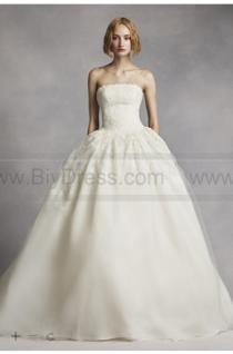 wedding photo -  White by Vera Wang Twill Gazar Lace Wedding Dress VW351088