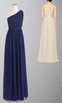 wedding photo -  Navy Blue One Shoulder Bridesmaid Dress UK KSP335 [KSP335] - £87.00 : Cheap Prom Dresses Uk, Bridesmaid Dresses, 2014 Prom & Evening Dresses, Look for cheap elegant prom dresses 2014, cocktail gowns, or dresses for special occasions? kissprom.co.uk offers