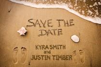 wedding photo - Destination Wedding Beach Save the Dates // Names in  Sand // Jamaica Mexico Dominican Cabo//