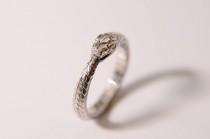 wedding photo - Ouroboros ring sterling silver