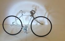 wedding photo - Racer Wire Bicycle Sculpture cake topper