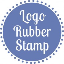 wedding photo - Custom stamp with logo artwork - self inking or wood mounted.