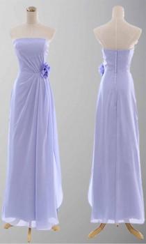 wedding photo -  Slit A-line Strapless Lilac Long Prom Dress KSP083 [KSP083] - £88.00 : Cheap Prom Dresses Uk, Bridesmaid Dresses, 2014 Prom & Evening Dresses, Look for cheap elegan