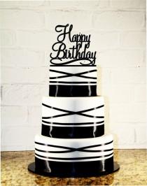 wedding photo - Happy Birthday Cake Topper
