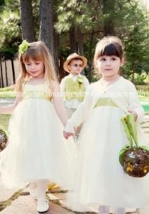 wedding photo - Flower Girl Dress Cotton Dress