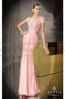 wedding photo -  Fetching floor-length dress with front drape Alyce Paris 29687
