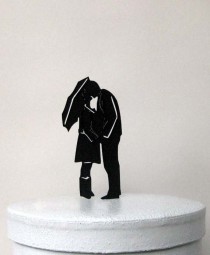 wedding photo - Wedding Cake Topper - Under An Umbrella