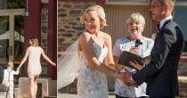 wedding photo - Little Guy Interrupts Parents' Wedding For A Very Pressing Reason