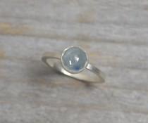 wedding photo - blue sapphire ring, Honeycomb Rose Cut sapphire ring, sapphire engagement ring, 2.10ct stackable sapphire wedding gift, something blue