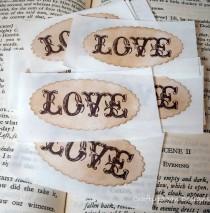 wedding photo - LOVE Sticker Seals-Handmade-Perfect for Sealing Invites-BUNDLE Set of 50