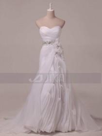 wedding photo - High Fashion Dramatic Ruffled Wedding Dress Modern Wedding Gown