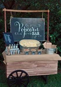 wedding photo - Exciting Wedding Bar Ideas with Popcorn
