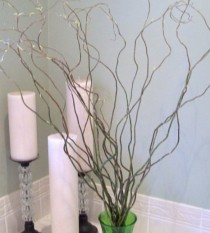 wedding photo - 12 - 2' FT. Curly Willow Branches DIY supplies for home decor wedding decorations, floral arrangements and more