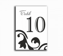 wedding photo -  Printable Table Numbers DIY Instant Download Elegant Wedding Table Numbers Black Table Numbers Printable Table Cards (Set 1-20)