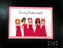 wedding photo - Funny Bridesmaid card,Will you be my Bridesmaid,maid of honor photo booth props, bridesmaid,bridesmaid dress,sunglasses african american