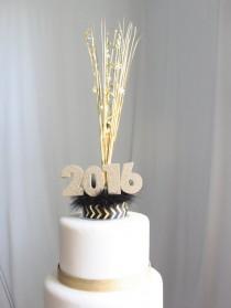 wedding photo - New Year's 2016 Cake Topper