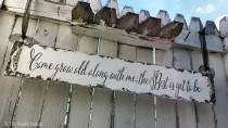 wedding photo - Aisle Sign, Come Grow Old Along With Me, The Best is Yet To Be Quote Sign, Rustic Wedding Sign
