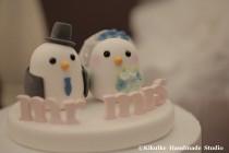 wedding photo - Love birds  Wedding Cake Topper (K345)