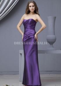 wedding photo -  Buy Australia A-line Strapless Regency Taffeta Floor Length Bridesmaid Dresses 81320991 at AU$141.37 - Dress4Australia.com.au