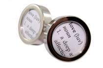 wedding photo - Dictionary Definition of LOVE Cuff links by Gwen DELICIOUS Jewelry Design