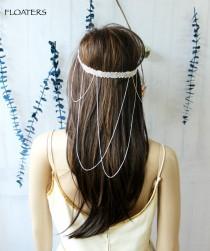 wedding photo - Bridal Headpiece, Bridal Headband, Hair Chain, Head Chain, Wedding Headpiece, Bridal Hair Jewelry