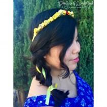 wedding photo - Beauty and the Beast Belle Inspired Princess Flower Crown / Wreath / Headband