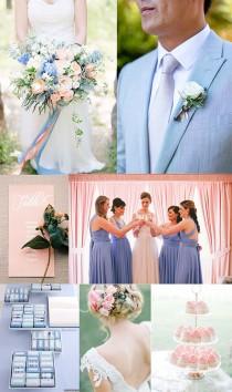 wedding photo - Serenity Blue & Rose Quartz Wedding - Polka Dot Bride