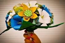 wedding photo - Custom Origami Wedding Bouquets