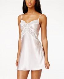 wedding photo - Morgan Taylor Lace-Trim Satin Bridal Chemise, Only at Macy's