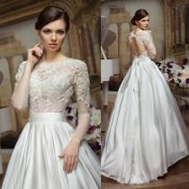 wedding photo - Chinese Backless 2016 Long Sleeve Wedding Gowns Appliques Taffeta White Ivory Bridal Dresses Bow A Line Vestidos De Novia W4179 Online with $129.59/Piece on Hjklp88's Store 