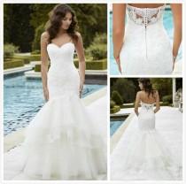wedding photo - Hot Sale 2016 Lace Wedding Dresses with Backless Mermaid Sweetheart Appplique Beading Ruffles Bridal Gowns Arabic Plus Size Wedding Dress Online with $131.73/Piece on Hjklp88's Store 