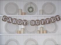 wedding photo - CANDY BUFFET Banner for Weddings, Receptions, Parties and Wedding Photos