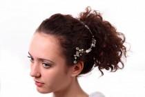 wedding photo - Bridal hairpiece. Wedding tiara. Wedding hair accent. Ready to ship.
