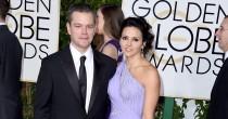 wedding photo - Matt Damon And His Wife Luciana Stun On The Golden Globes Red Carpet