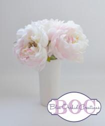 wedding photo - White Peony Bouquet - Small Bouquet, Small Peony Bouquet, Flower Arrangement