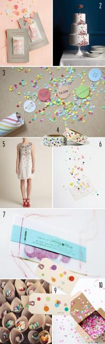 wedding photo - Top 10: Confetti details - Brooklyn Bride - Modern Wedding Blog